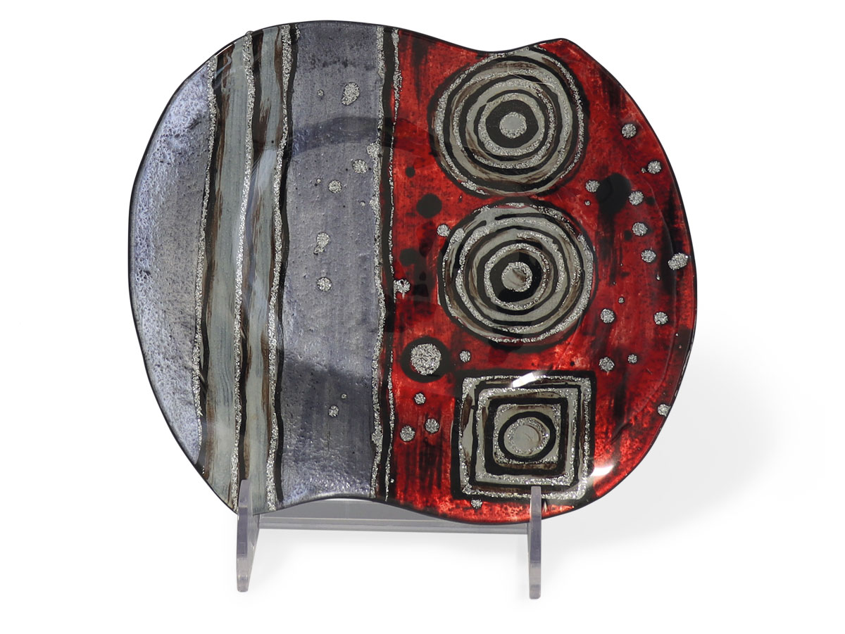 Glasplatte "Univers" Raute