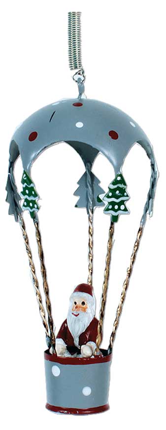 Schwingfigur Weihnachtsmann im Ballon