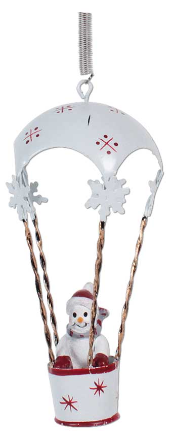 Schwingfigur Schneemann im Ballon