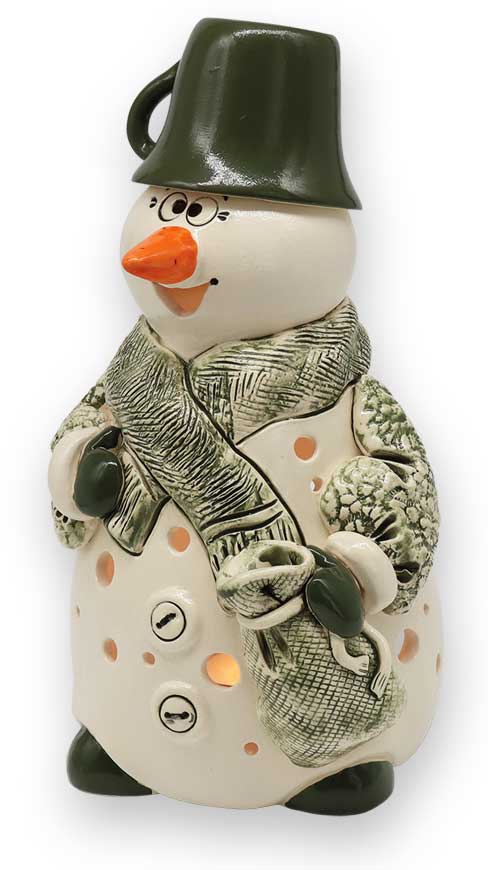 Teelichthalter Schneemann Wladimir