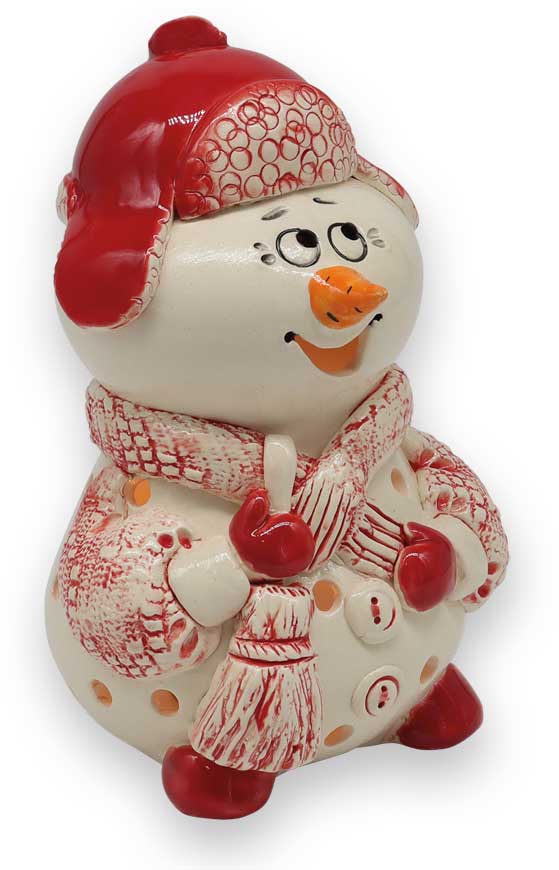 Teelichthalter Schneemann Sergej