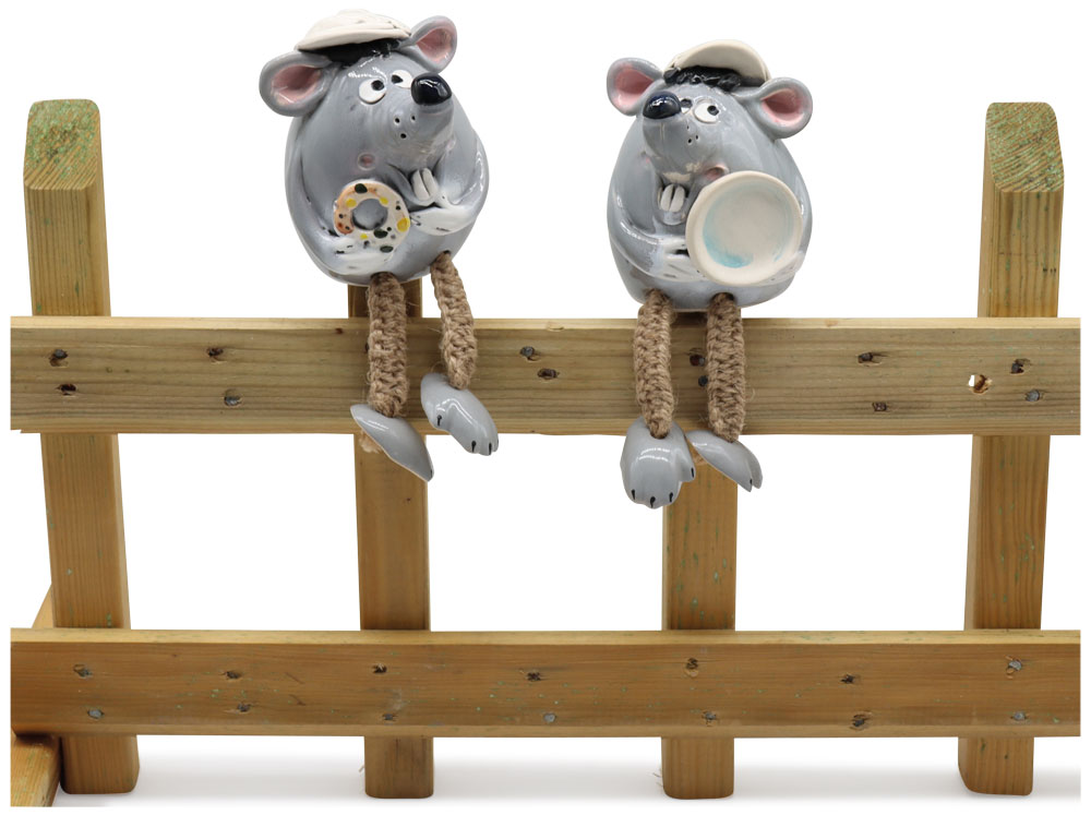 Garden stick mouse, mix of 2