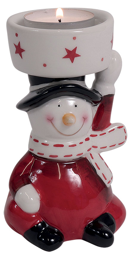 Tealight holder snowman Adrian