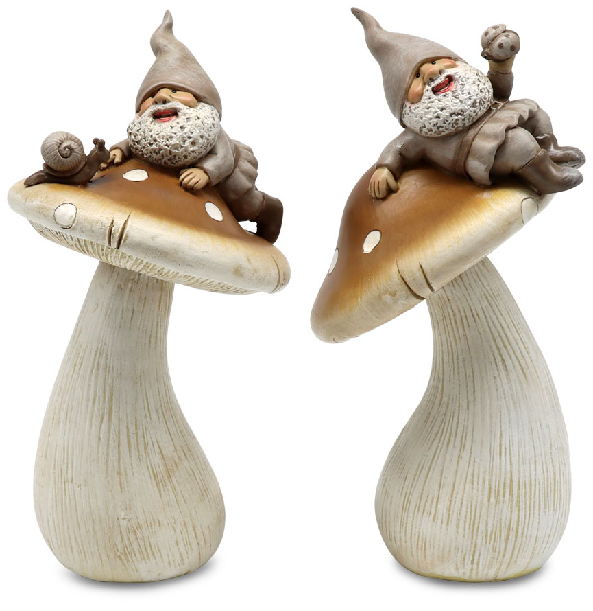 Gartenwichtel mit Pilz
