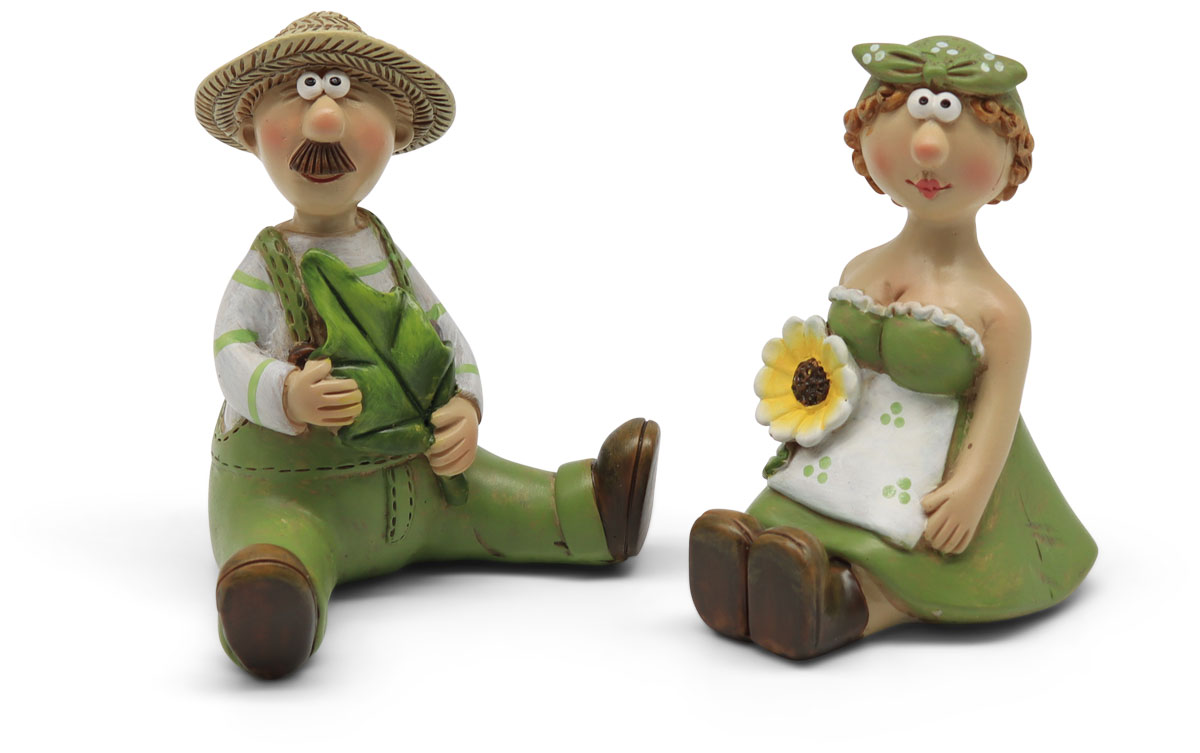 Gärtner Alma & Fred, Polyresin
