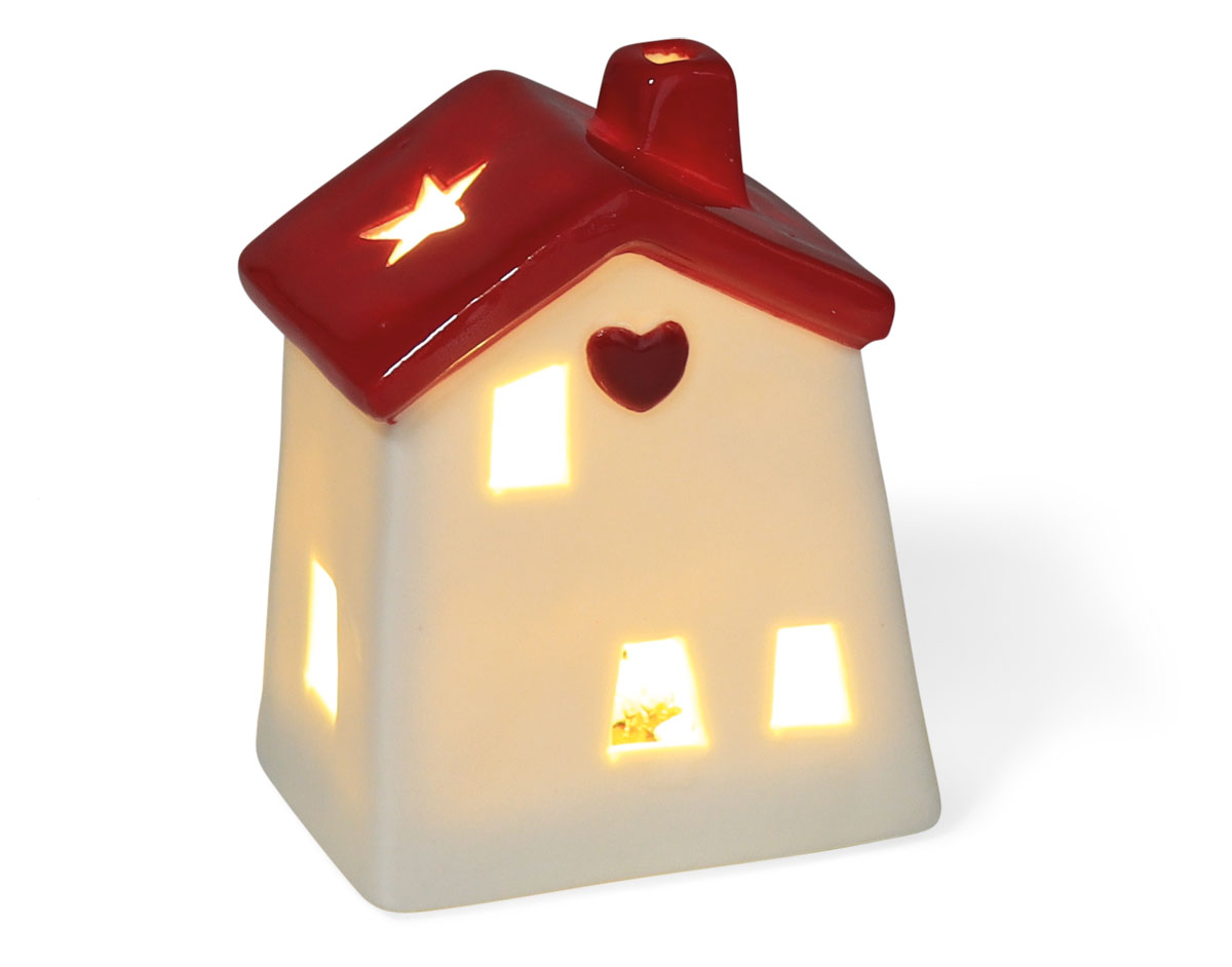 LED Haus FULLMOON, mit Timer, Keramik