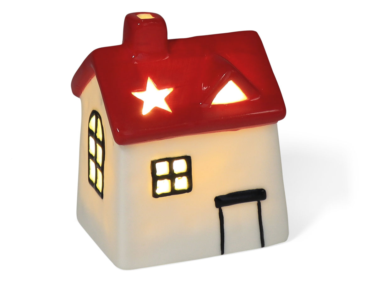 LED Haus GÜVEN, mit Timer, Keramik