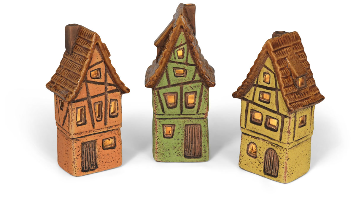 LED Fachwerkhaus, mit Timer