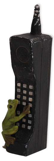 Frog Paul the telephone operator