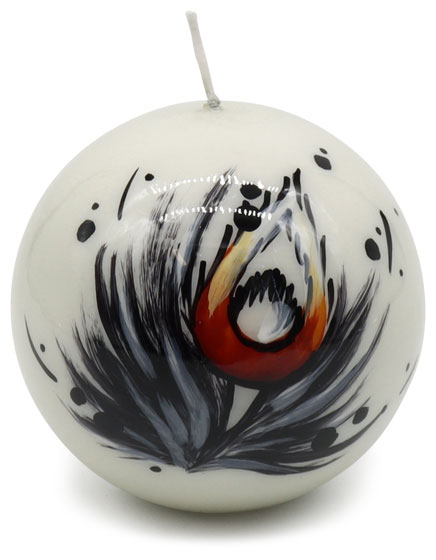 Candle ball "Pfauenfeder" (peacock feather)