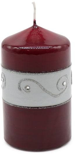 Candle cylinder Ornament 1 red