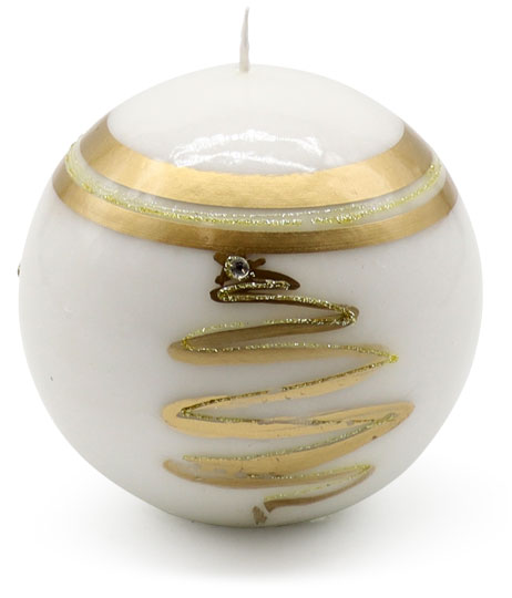 Candle ball Ornament 3 white