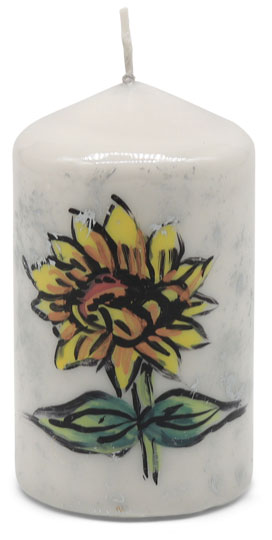 Candle cylinder "Sonnenblume" (sunflower)