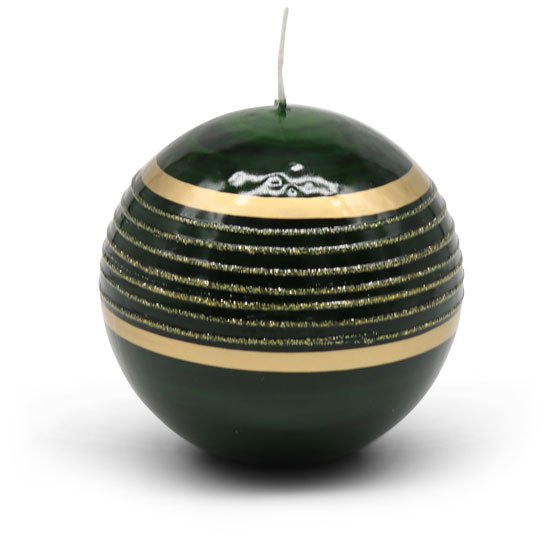 Candle ball Saturn green