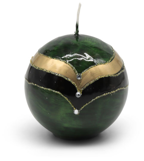Candle ball Ornament 8 green