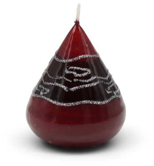 Candle ellipse Ornament 9 red