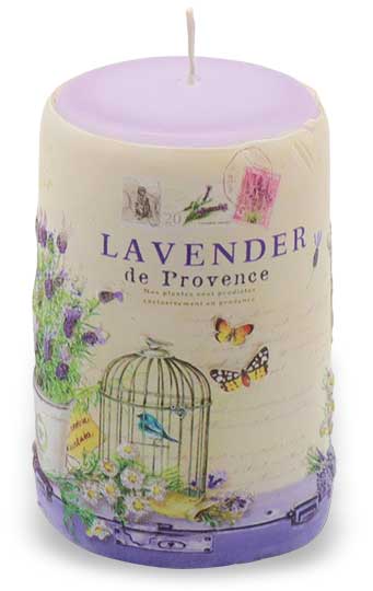 Candle cylinder "Lavendel" (lavender)