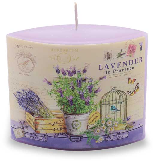 Candle "Lavendel" (lavender) oval