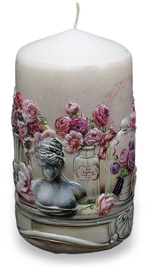 Candle cylinder "Flower"