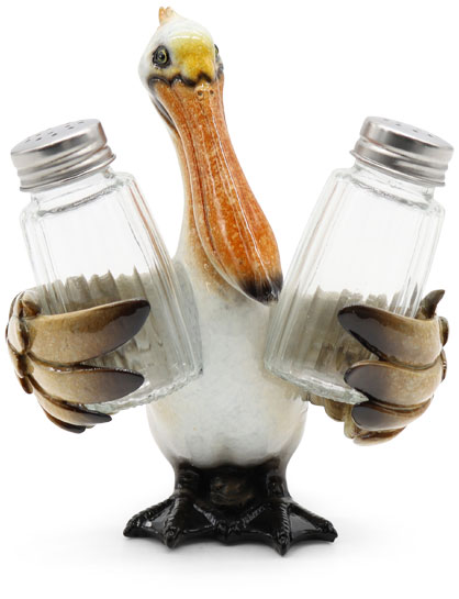 Salt and pepper shakers pelican