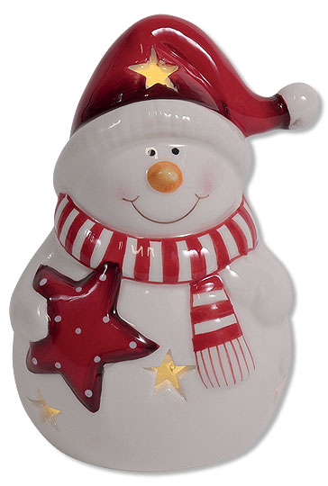 Tealight holder snowman Nine