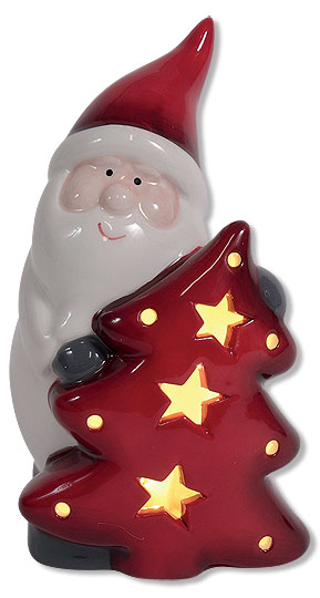LED Santa Claus with christmas tree