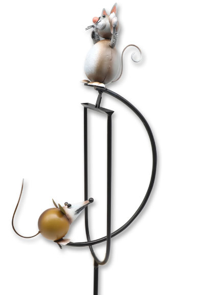 Wind chime swing cat & mouse