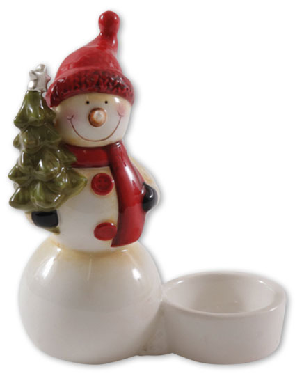 Tealight holder snowman "Fred"