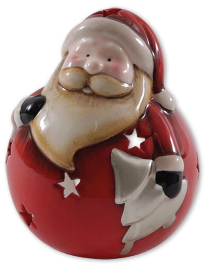 Teelichthalter Santa Claus
