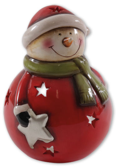 Tealight holder snowman "Gustav"