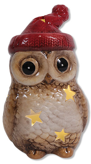 Tealight holder owl Ingrid
