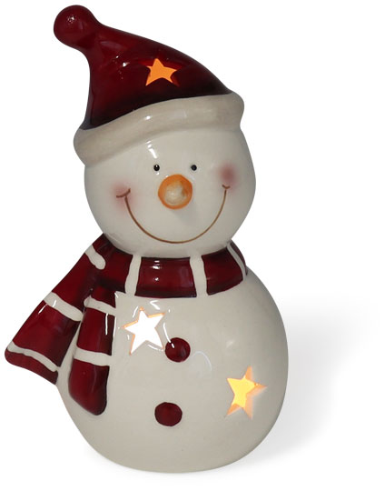Tealight holder snowman Wolli