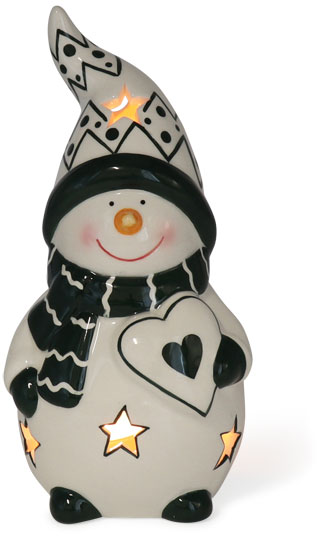 Tealight holder snowman Gunar