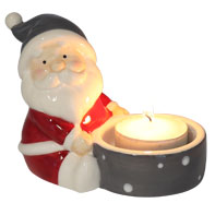 Teelichthalter Santa Claus