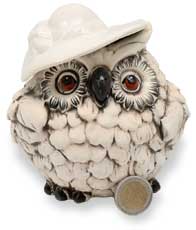 Coin bank owl