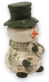 Tealight holder snowman Michail