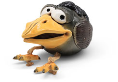 Spardose schräger Vogel