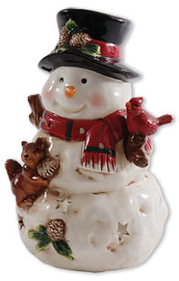 Teelicht Schneemann "Flocke"