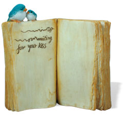 Buch stehend mit Spatzen Siglinde & Siggi