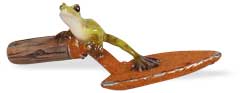 Frosch Erwin auf Kelle