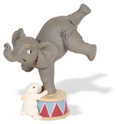 Elefant macht Handstand mit Häschen