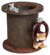 Maschinenbauer "Tommy & Fam. Maus", Pflanztopf, Stiftehalter