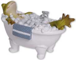 Frosch Paulchen badet