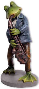 Frosch Charles der Saxofonist