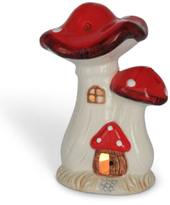 Teelichthalter Pilz Haus Mahalia