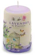 Kerzenzylinder "Lavendel"