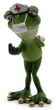 Frosch Isabelle heilt