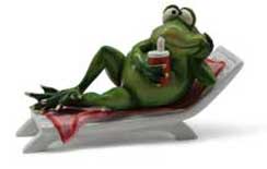 Frosch Pascal im Urlaub