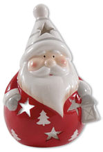 Teelichthalter Santa Claus mit Laterne