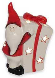 LED-Santa Claus mit Geschenk
